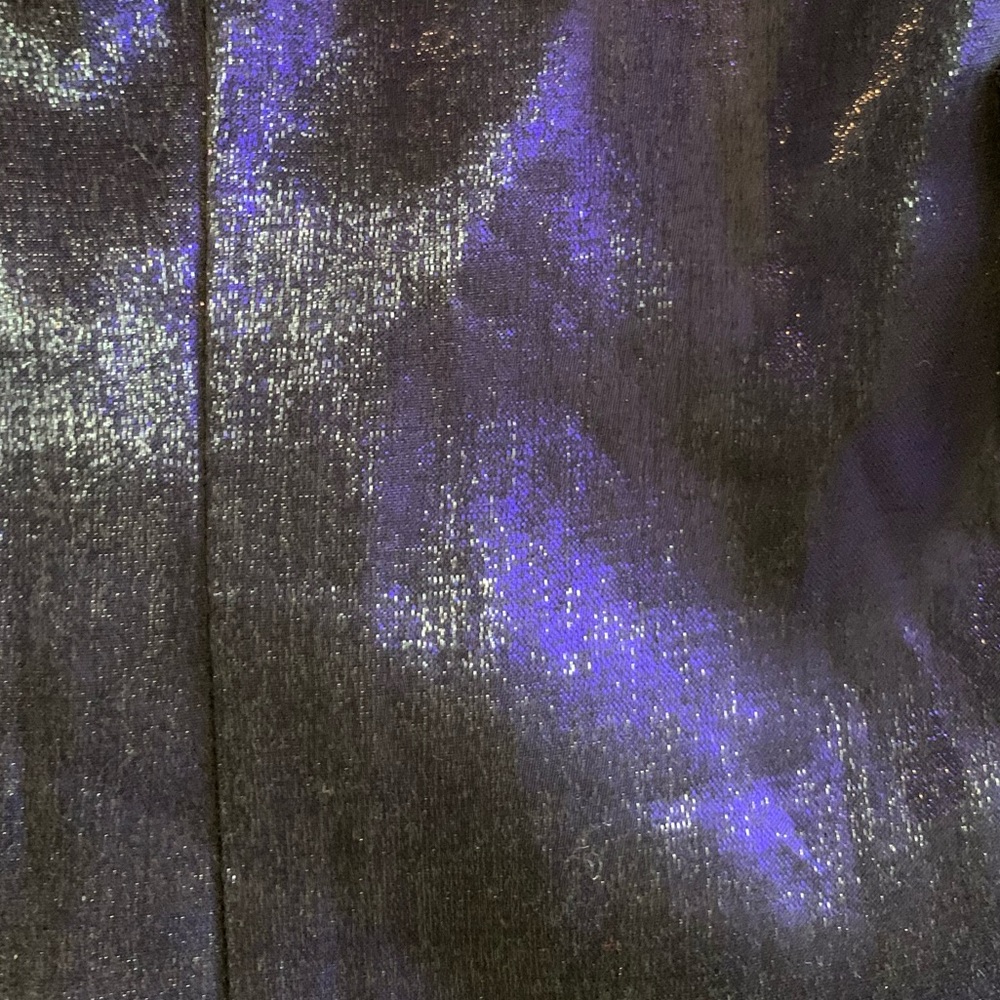 VTG Positive Attitude Size 14P Purplish/Black Iridescent Double Breasted Blazer - Picture 6 of 8